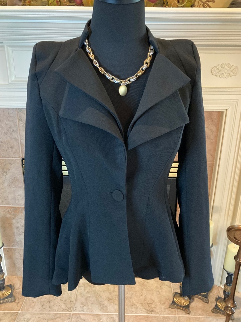 NWT LOOKBOOK STORE Blazer Black Size 4 - Picture 2 of 7